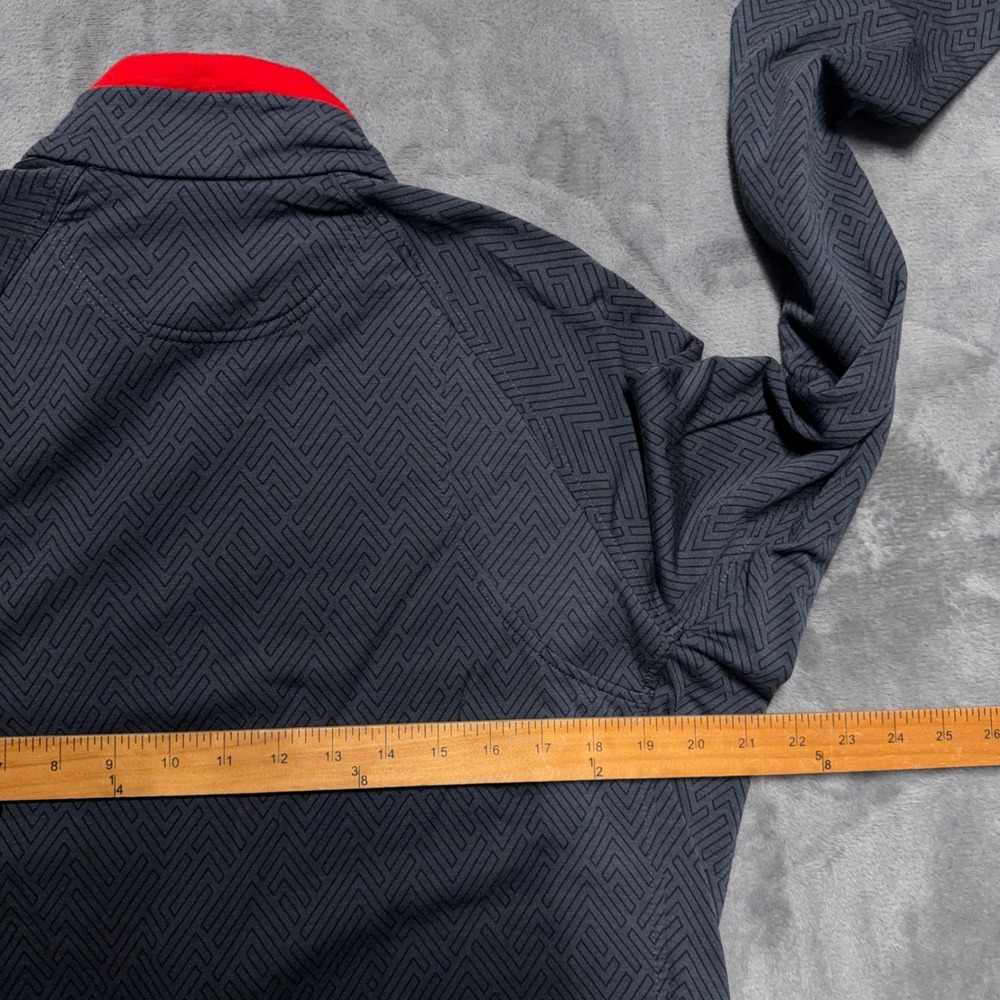 Icebreaker Merino Full Zip Jacket Mens Medium Gray Red Wool San Diego State SDSU - Picture 7 of 8